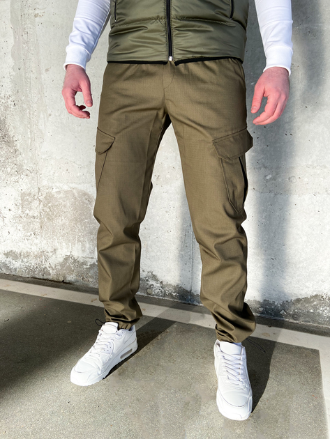 Чоловічі тактичні штани Карго весняні хакі M - зображення 1