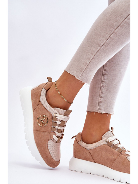Sneakersy damskie na pltaformie Vinceza Aisha 36 Beżowe (3078367046600) - obraz 5