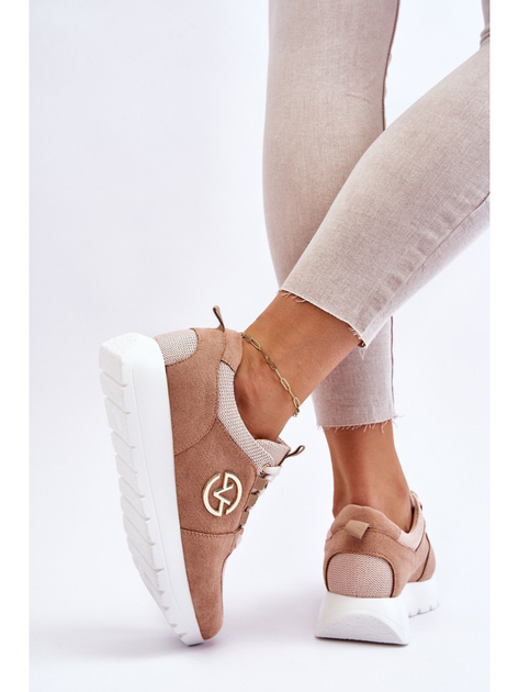 Sneakersy damskie na pltaformie do kostki Vinceza Aisha 37 Beżowe (3074857482873) - obraz 7