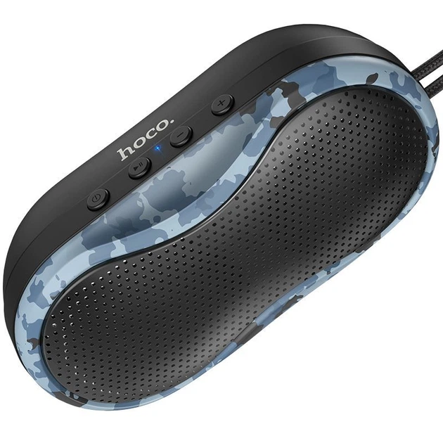 Портативная Bluetooth колонка Hoco BS36 Hero sports Camouflage Blue - изображение 2