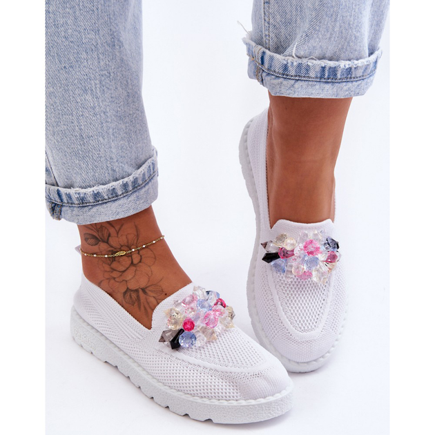 Damskie slip-ony Taylor 38 Białe (5905677438277) - obraz 1