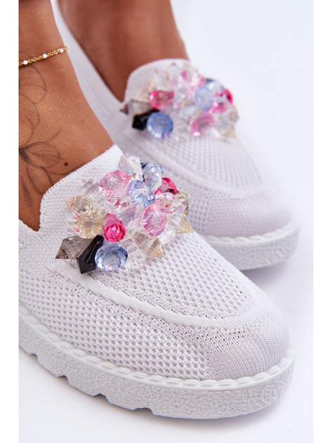 Damskie slip-ony Taylor 38 Białe (5905677438277) - obraz 7