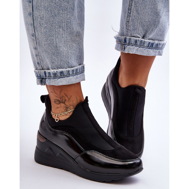 Damskie slip-ony Farro 41 Czarne (5905677426649) - obraz 1