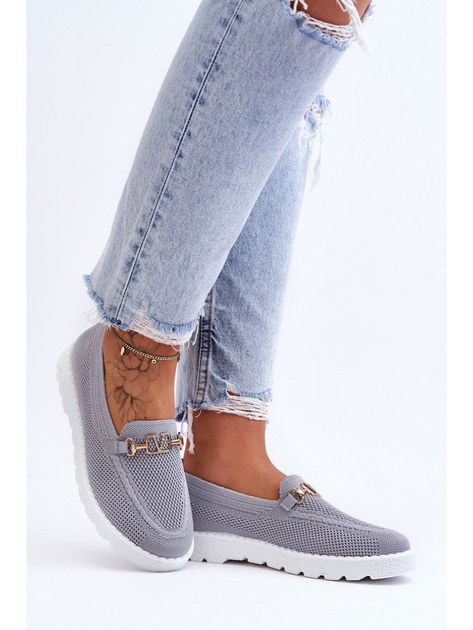 Damskie slip-ony Alena 36 Szare (5905677410501) - obraz 2