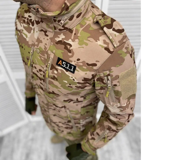 Тактическая кофта боевая военная для ВСУ 5.11 Tactical размер 2XL цвет Мультикам - изображение 2