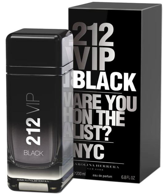 Woda perfumowana męska Carolina Herrera 212 Vip Black Men Eau De Perfume Spray 200 ml (8411061870518) - obraz 1