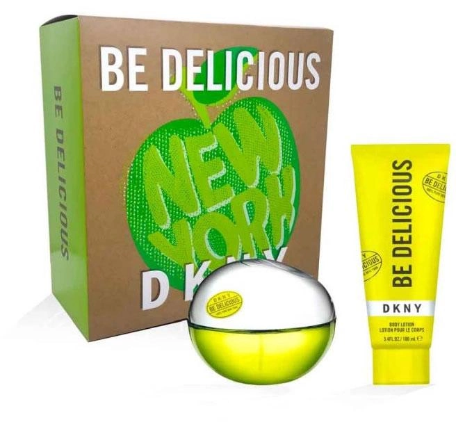Zestaw damski DKNY Be Delicious Eau De Perfume Spray 100 ml + Body Lotion 100 ml (85715961006) - obraz 1