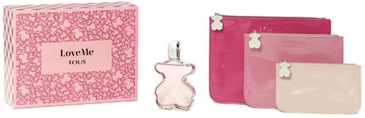 Набір Tous Loveme Color Vichy Eau De Perfume Spray 90 мл + Косметички 3 шт (8436550509410) - зображення 1