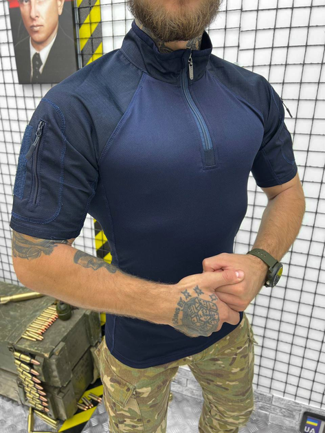 Убакс Тактическая рубашка с коротким рукавом синий S - изображение 1