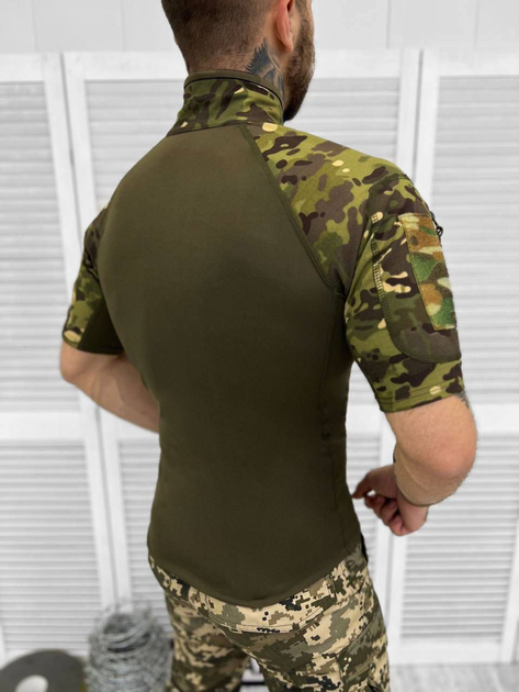 Убакс стрейч Тактическая рубашка с коротким рукавом LOGOS мультикам 3ХL - изображение 2