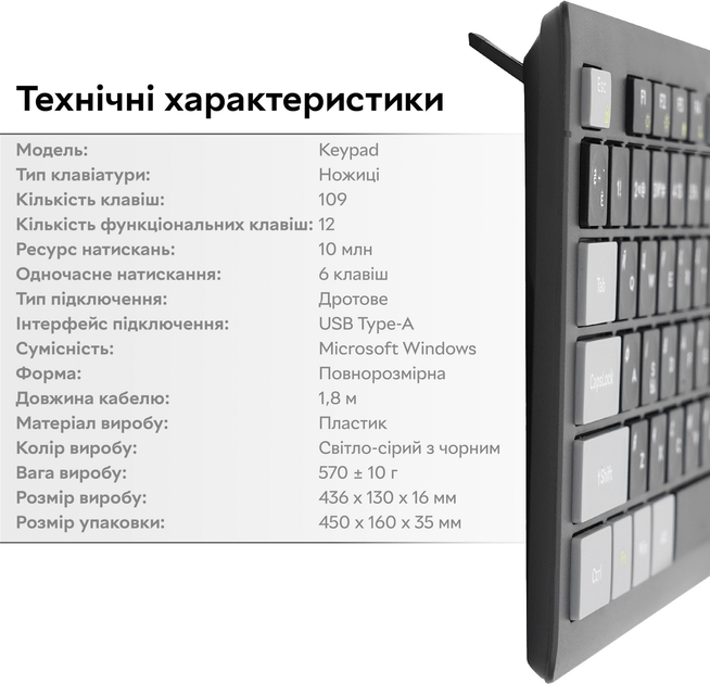 Клавиатура проводная RZTK Keypad - изображение 10