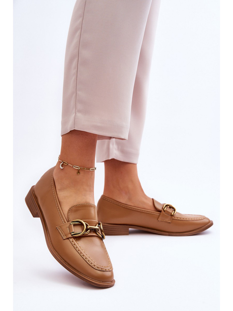 Damskie loafersy Lorien 38 Brązowe (5905677136197) - obraz 4
