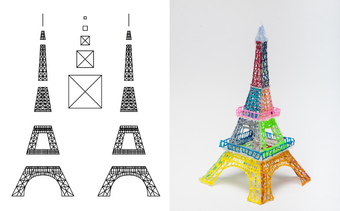 3D-ручка для рисования 3D Pen 2 с комплектом пластика 200 метров и трафаретами Желтая (od-1602) - изображение 3