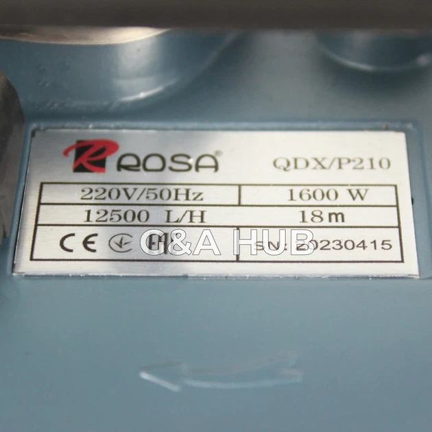 Насос погружной дренажно-фекальный Rosa QDX 16 (P-210) без поплавка, для канализации, для выгребных ям, для септика - изображение 3