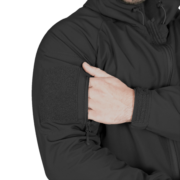 Куртка Stalker SoftShell Чорна (7226), XXL - изображение 2