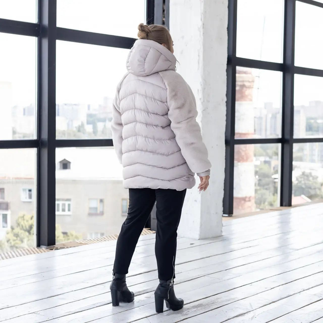 Зимова жіноча куртка великого розміру UF-fashion Зірка 4 - АП батал 50 ...