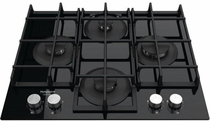 Варильна поверхня газова Hotpoint Ariston HAGS61FBK варильна поверхня газова Hotpoint Ariston HAGS61FBK - зображення 2