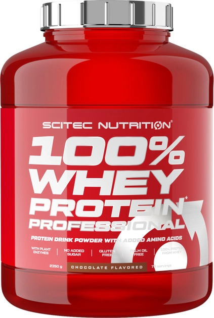 Białko Scitec Nutrition Whey Protein Professional 2350g Truskawkowy (5999100021525) - obraz 1