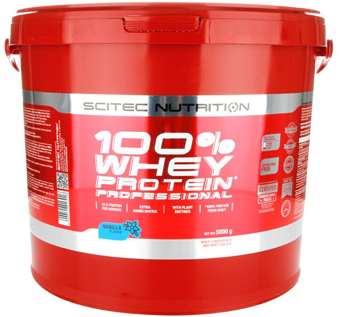 Białko Scitec Nutrition Whey Protein Professional 5000g Truskawkowy (5999100025950) - obraz 1