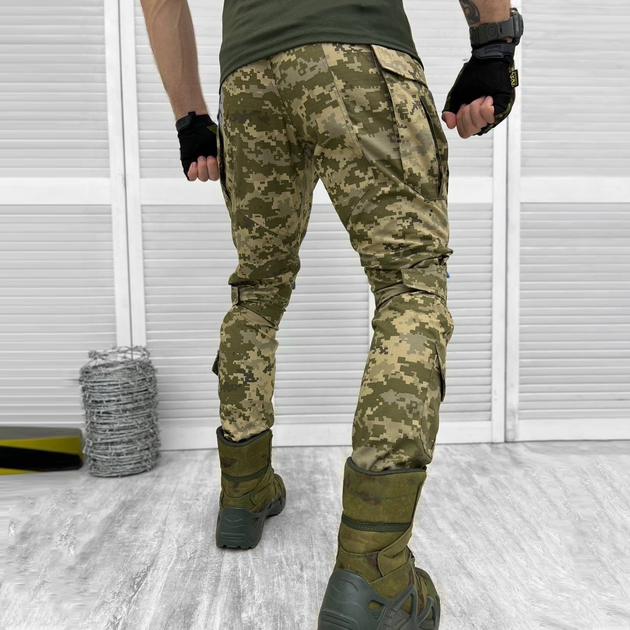Чоловічі штани RipStop з наколінниками піксель / Міцні статутні брюки розмір L - зображення 2