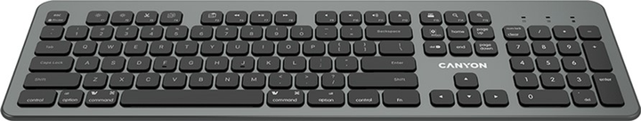 Klawiatura bezprzewodowa Canyon BK-10 Ultra-slim wireless Czarna (CND-HBTK10-US) - obraz 2