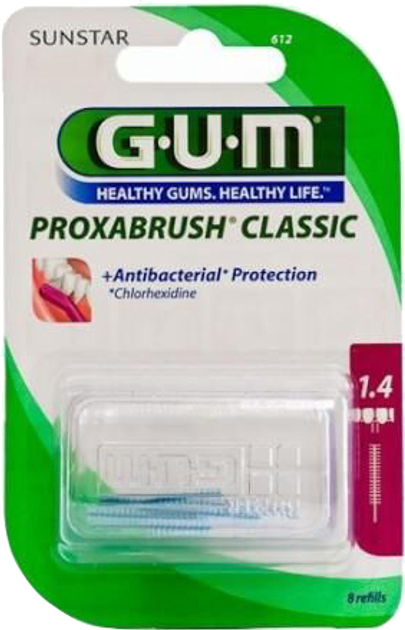 Міжзубні щітки GUM Proxabrush Classic 8 шт (70942906128) - зображення 1