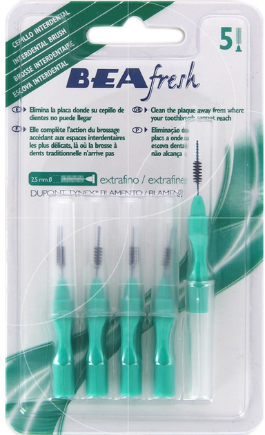 Щіточки для зубів Lea Fresh Extra-fine Interdental Brush Pack 5 шт (8410737003151) - зображення 1