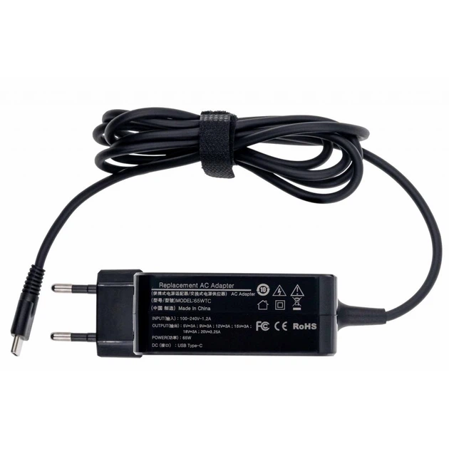 Блок питания к ноутбуку Grand-X Type-C 65W Asus, Apple, Dell, HP, MI, Lenovo, Xiaomi (65WTC) - изображение 2