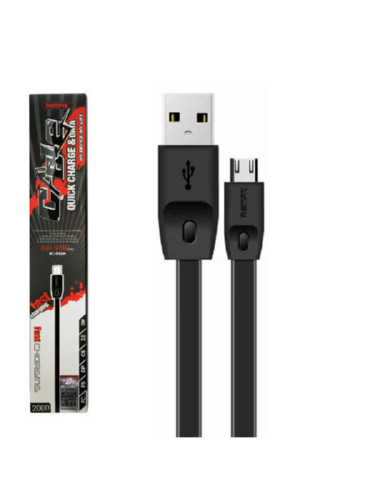 Кабель Micro USB REMAX Full Speed Charging RC-001m 1M black - Фото 2 Кабель Micro USB REMAX Full Speed Charging RC-001m 1M black - изображение 2