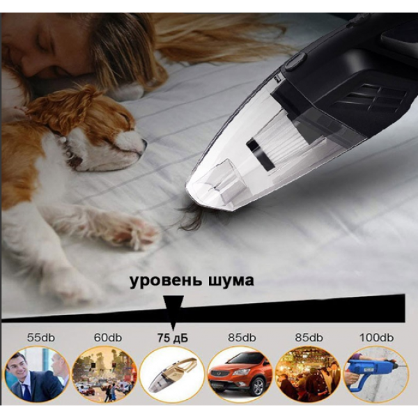 Автомобильный пылесос аккумуляторный Moltis L3, 2200mAh, 120W, 8000 Па, от USB из ABS пластика черный 10004 - Фото 2 Автомобильный пылесос аккумуляторный Moltis L3, 2200mAh, 120W, 8000 Па, от USB из ABS пластика черный 10004 - изображение 2
