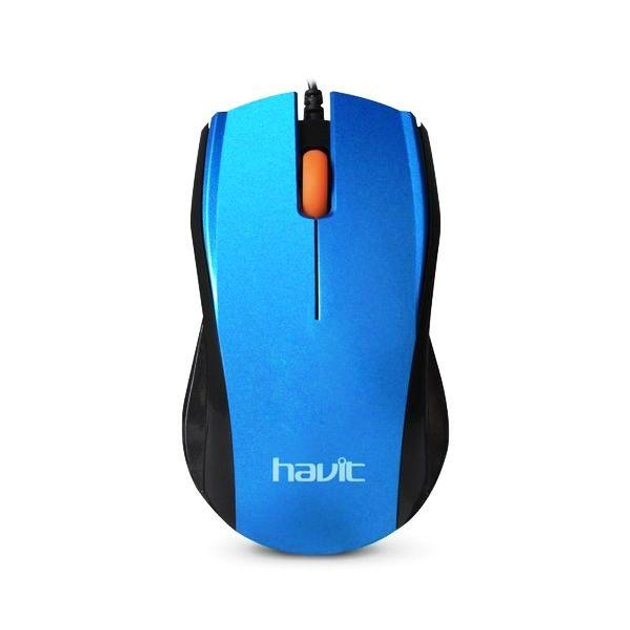 Мышь проводная Havit HV-MS689 blue - изображение 3