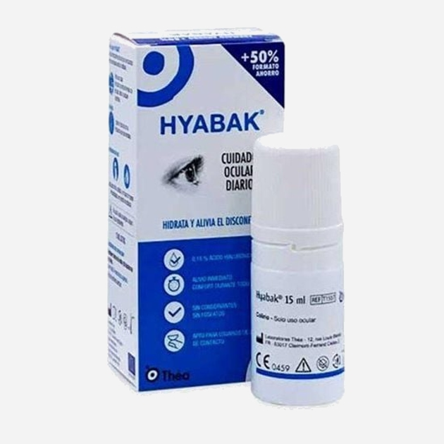 Do pielęgnacji soczewek Hyabak Eyes And Contact Lenses Krople 15 ml (8470002003842) - obraz 1