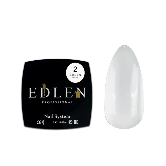 Гель моделюючий Edlen №02 Milk, 30 мл - Фото 1 Гель моделюючий Edlen №02 Milk, 30 мл - изображение 1