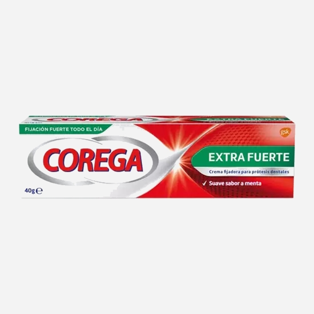 Крем-фіксатор для зубних протезів та ортодонтичних апаратів Corega Extra Strong Fixing Cream 40г (8470002548473) - зображення 1