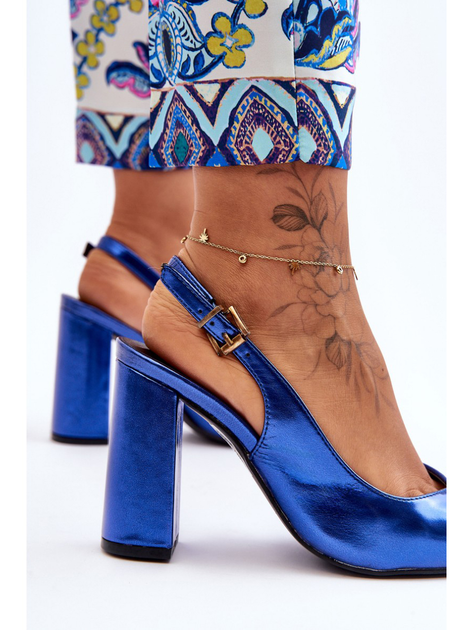 Damskie buty na obcasie My Love 37 Niebieskie (5905677462791) - obraz 6