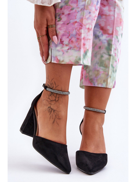 Damskie buty na obcasie Diamond 39 Czarne (5905677436181) - obraz 3
