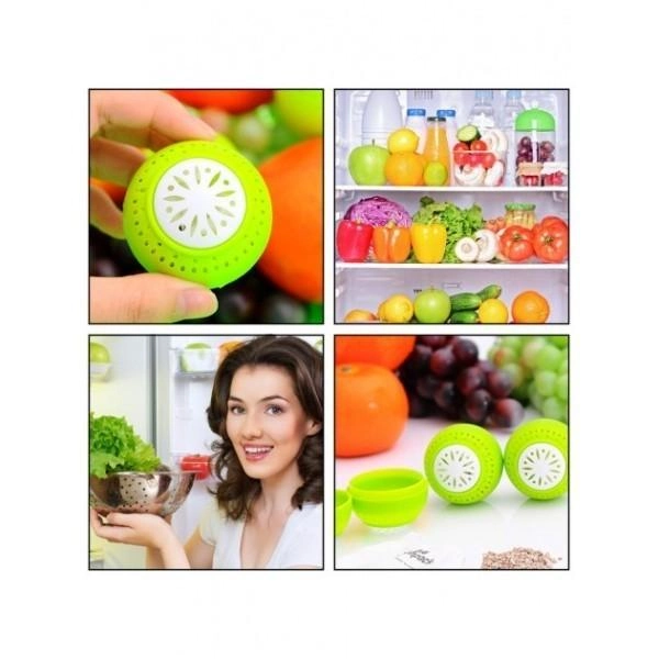 Поглинач для усунення запаху в холодильник кульки "Свіжість" Fridge Balls набір 3 шт - изображение 5