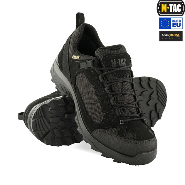 Мужские тактические кроссовки с мембраной M-Tac размер 42 (27.8 см) Черный (Black) (1JJ115/5TPLV) водоотталкивающие - изображение 1