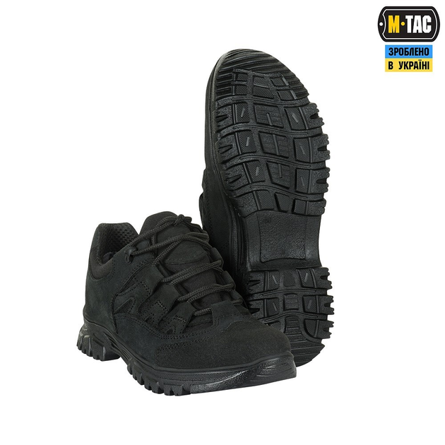 Мужские тактические кроссовки демисезонные M-Tac размер 41 Черные (LEOPARD III Black) водонепроницаемые - изображение 1