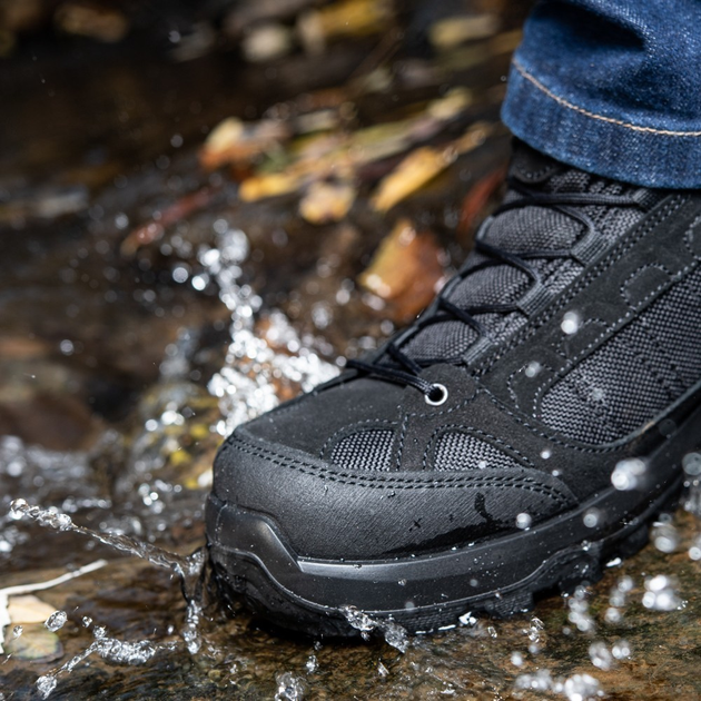 Мужские тактические кроссовки с мембраной M-Tac размер 41 (27 см) Черный (Black) (1JJ115/5TPLV) водоотталкивающие - изображение 2