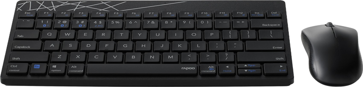 Комплект бездротовий Rapoo Multimode 8000M UI Black (142281) - зображення 3