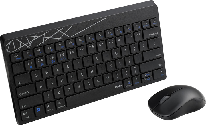 Комплект бездротовий Rapoo Multimode 8000M UI Black (142281) - зображення 5