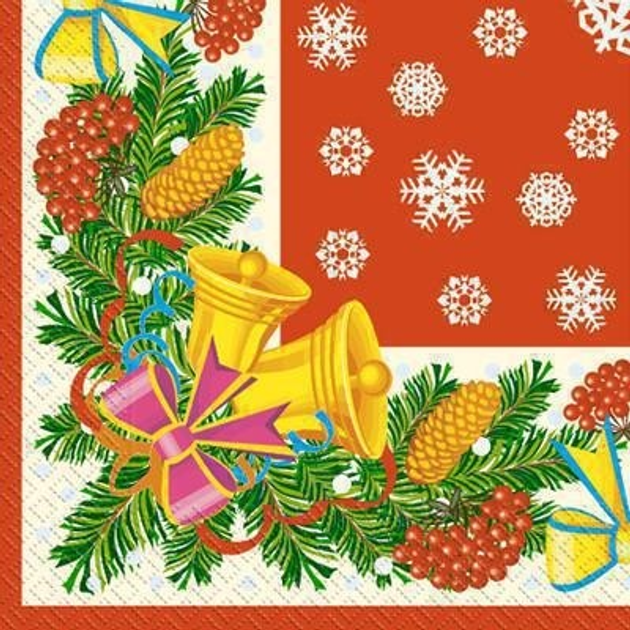 Новогодние бумажные салфетки - ROZETKA. Купить бумажные салфетки на ...