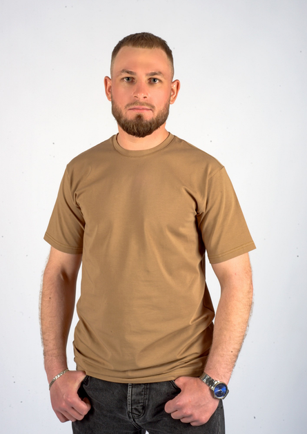 Тактична чоловіча футболка койот 3ХL (64-66) - изображение 1