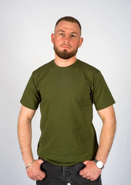 Тактична чоловіча футболка хакі ХL (56-58) - изображение 1