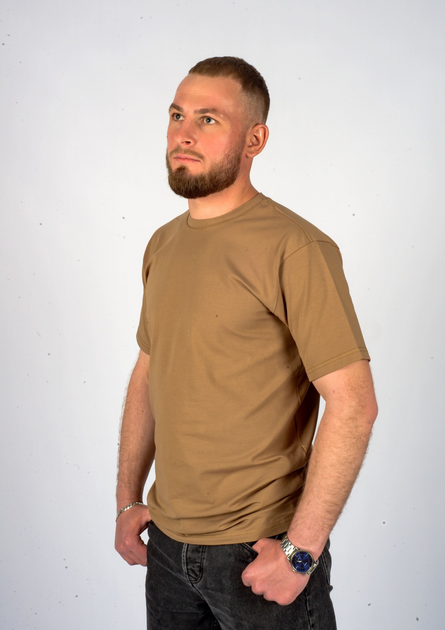 Тактична чоловіча футболка койот ХL (56-58) - изображение 2