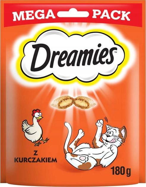 Smakołyki Dreamies z kurczakiem 180 g (4008429092008) - obraz 1