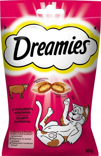 Ласощі Dreamies з яловичиною 60 г (4008429037948) - зображення 1