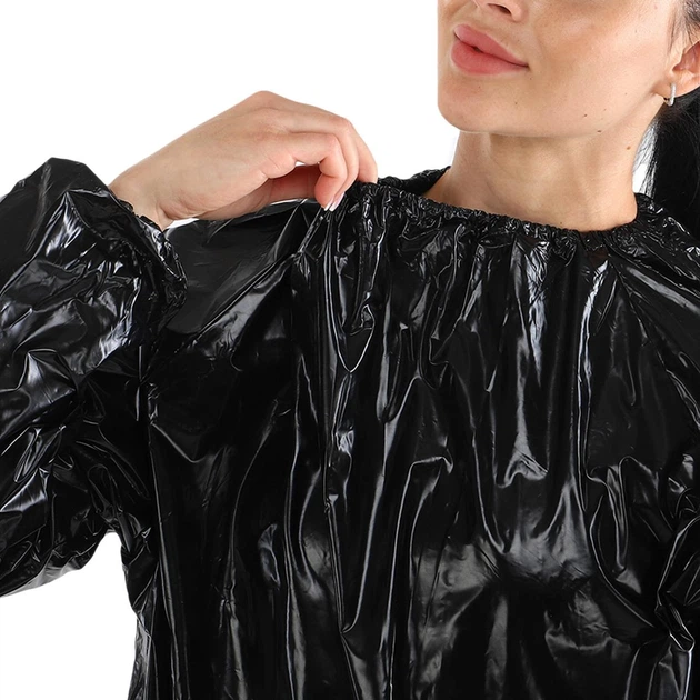 Костюм сауна для похудения Zelart Sauna Suit 9656 размер 2XL (50-54) Black - Фото 5 Костюм сауна для похудения Zelart Sauna Suit 9656 размер 2XL (50-54) Black - изображение 5