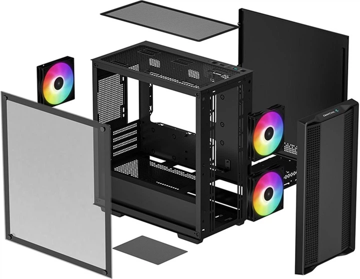 Obudowa DeepCool CC360 ARGB (R-CC360-BKAPM3-G-1) - Zdjęcie 12 Obudowa DeepCool CC360 ARGB (R-CC360-BKAPM3-G-1) - obraz 12